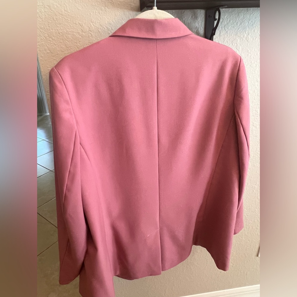 Chadwicks of Boston Mauve/Pink Blazer single Button Lined Women Size 16 - Picture 4 of 4
